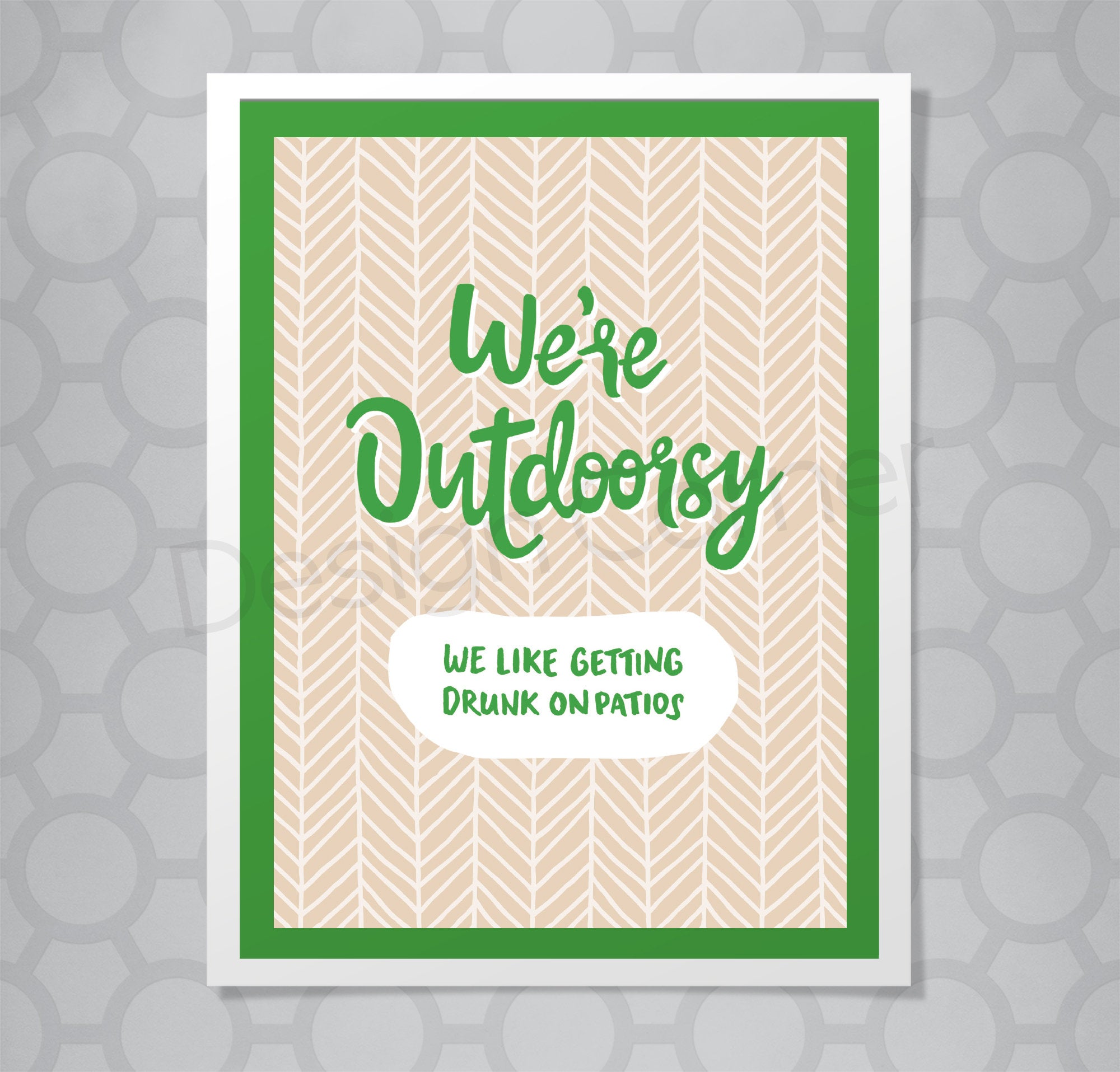 Outdoorsy Hand Lettered Card