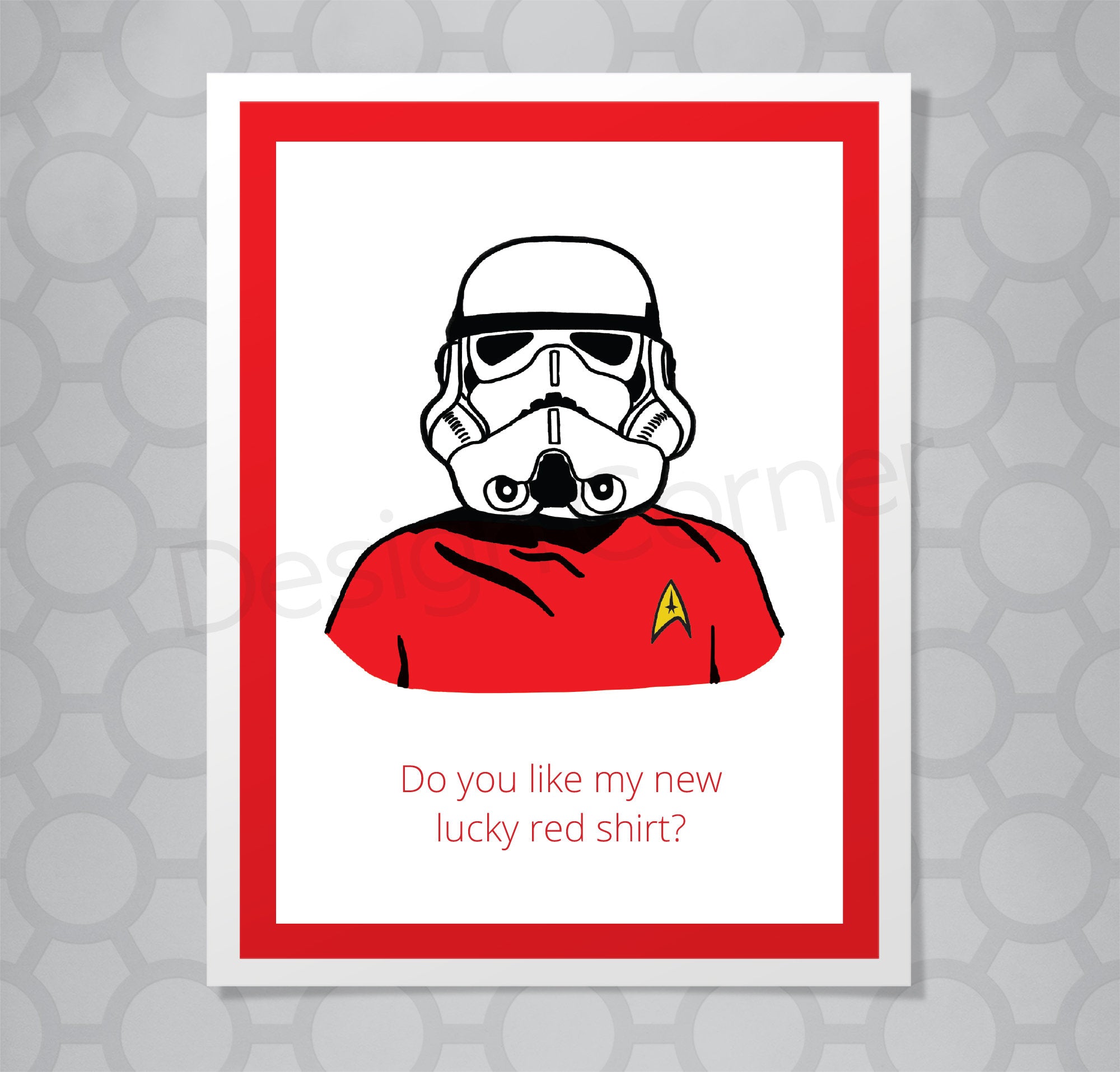 Star Wars Storm Trooper Red Shirt Card