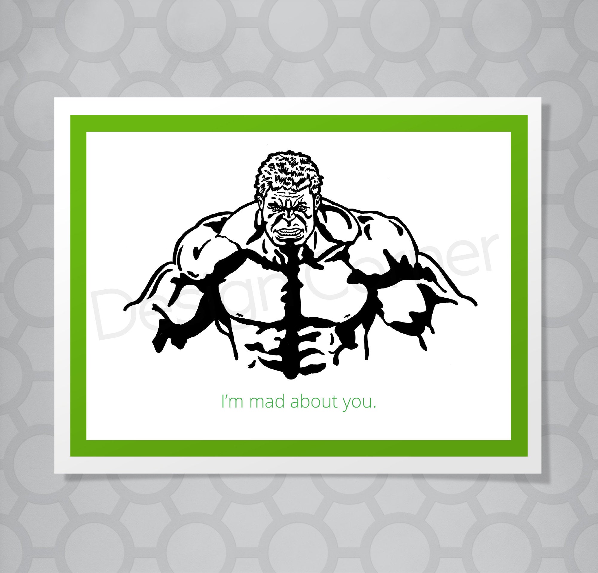 Marvel Hulk Mad About You Card