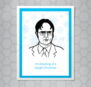 The Office Dwight White Christmas Card