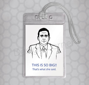 The Office Michael Luggage Tag