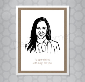 Brooklyn Nine Nine Amy Dogs Card