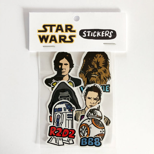 Star Wars Die Cut Sticker 6 Pack No 2