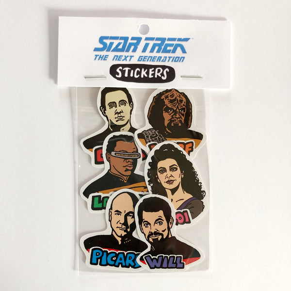 Star Trek Next Generation Die Cut Sticker 6 Pack