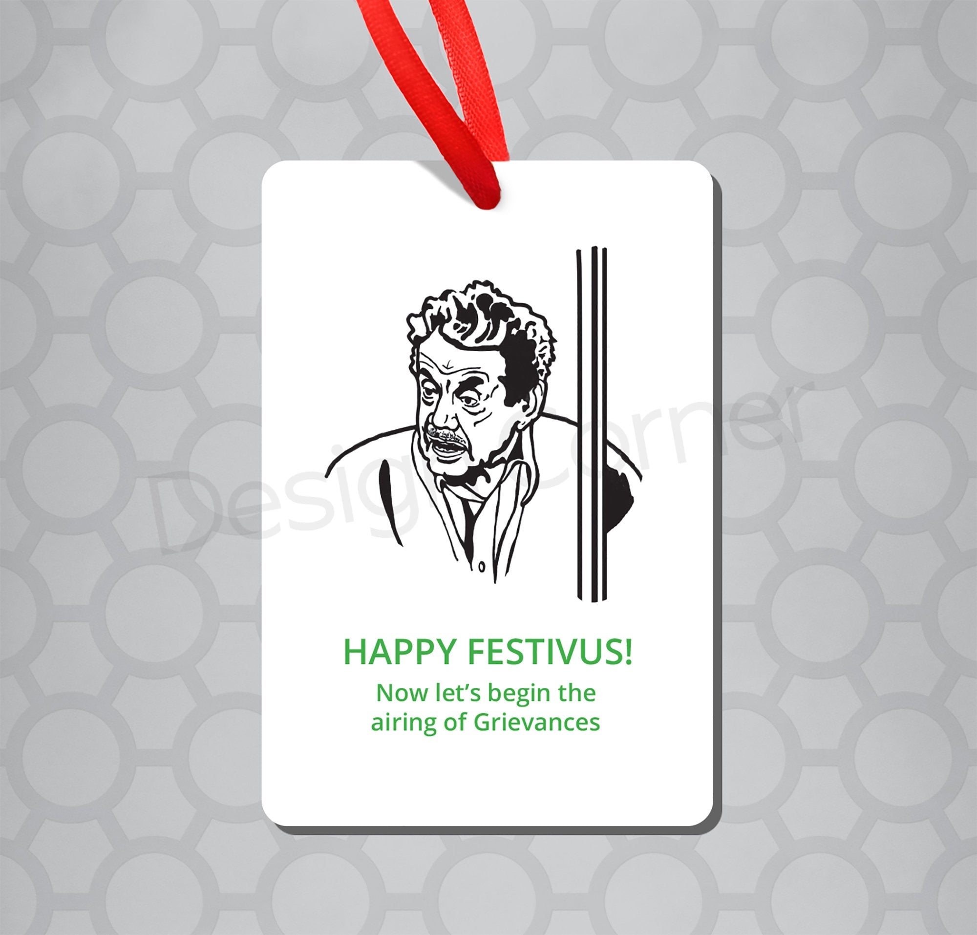 Seinfeld Frank Festivus Christmas Magnet and Ornament