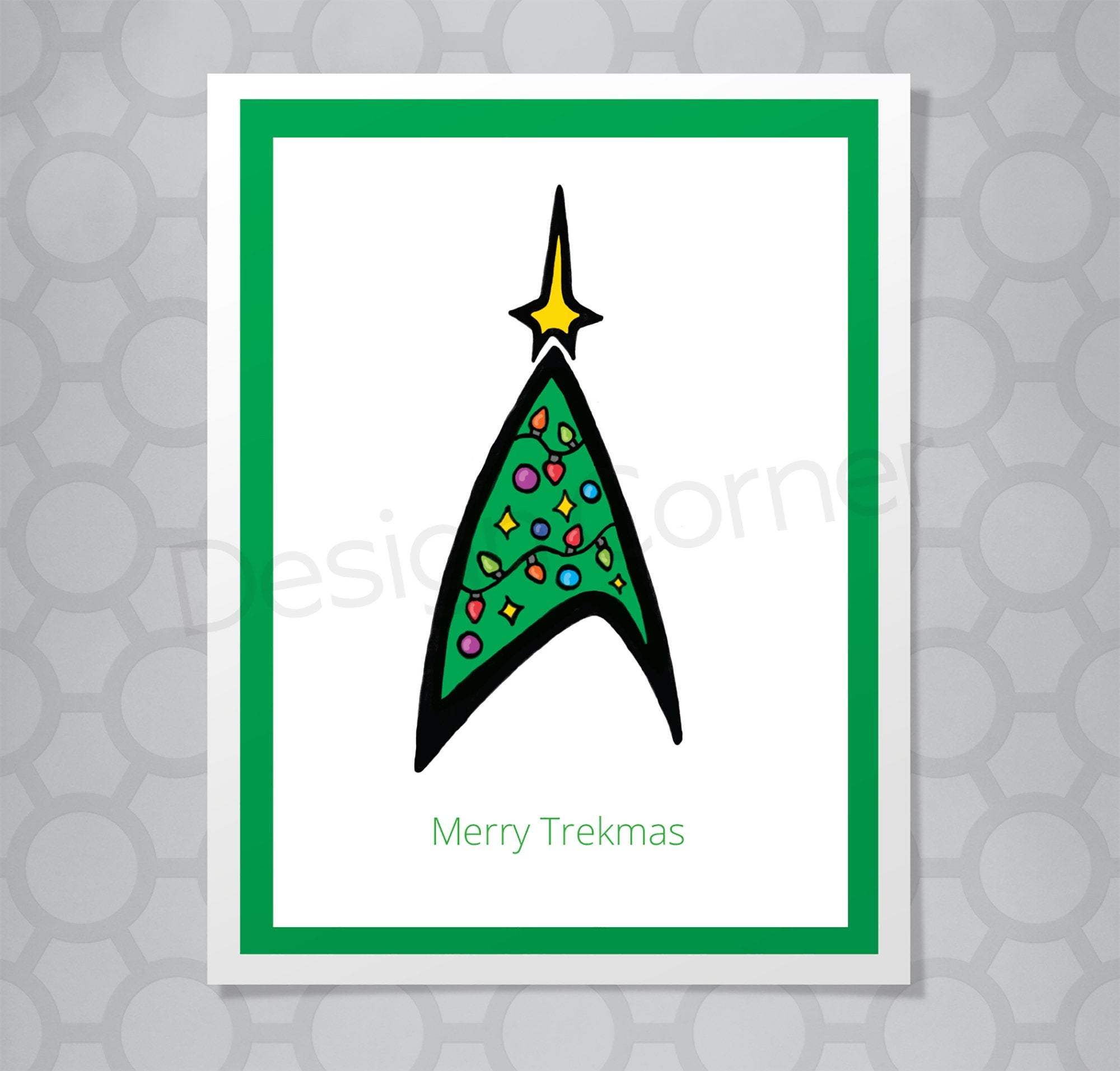 Star Trek Merry Trekmas Christmas Card