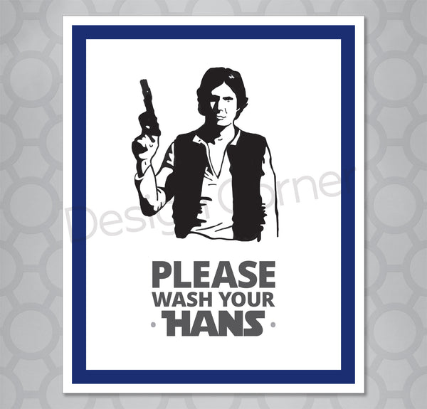 Star Wars Han Solo COVID Bathroom Print