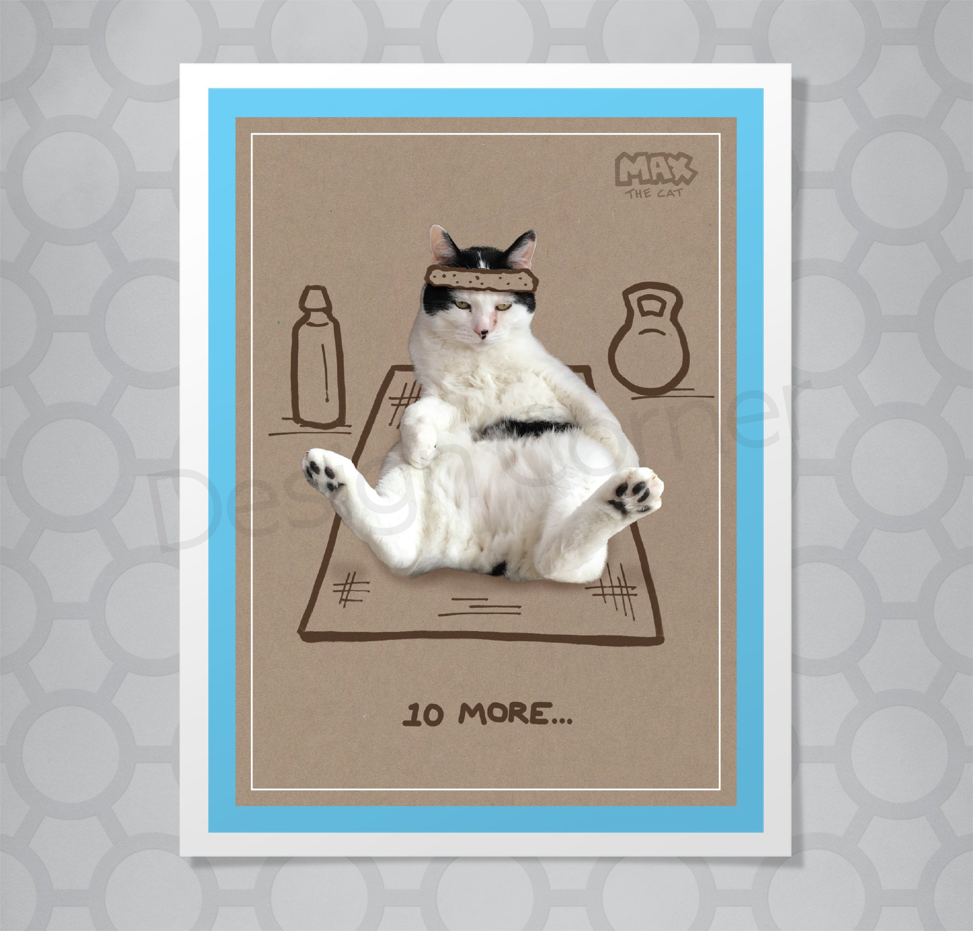 Max the Cat Workout Card
