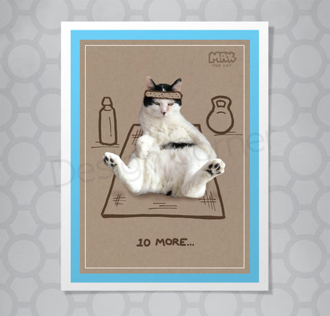 Max the Cat Workout Card