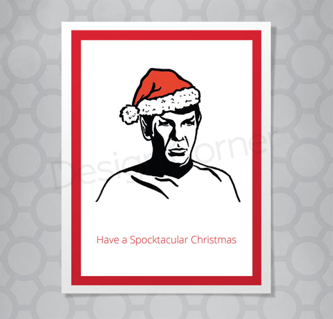 Star Trek Spock Christmas Card