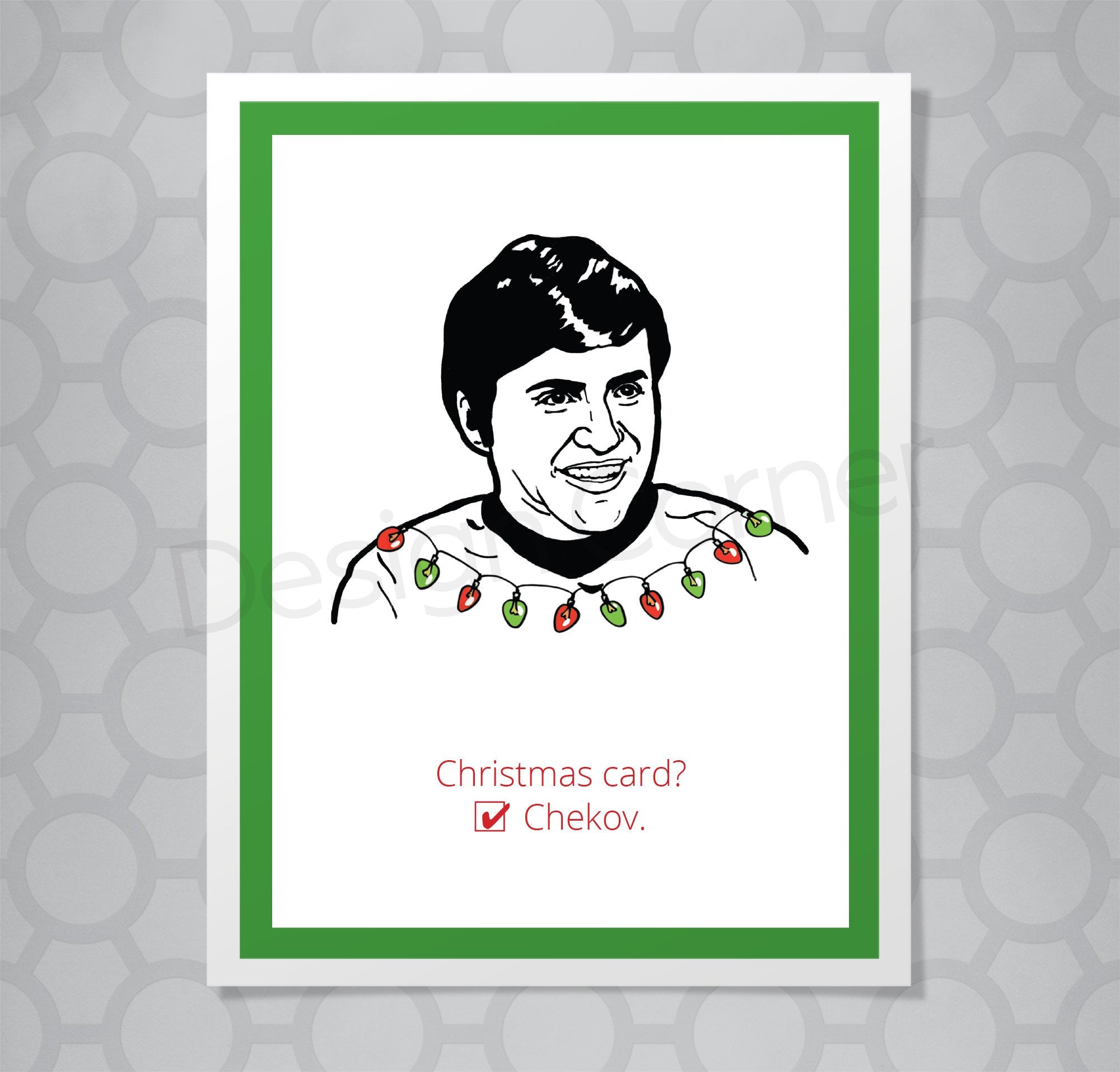 Star Trek Chekov Christmas Card