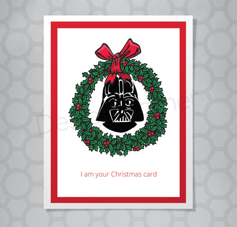 Star Wars Darth Vader  Christmas Card