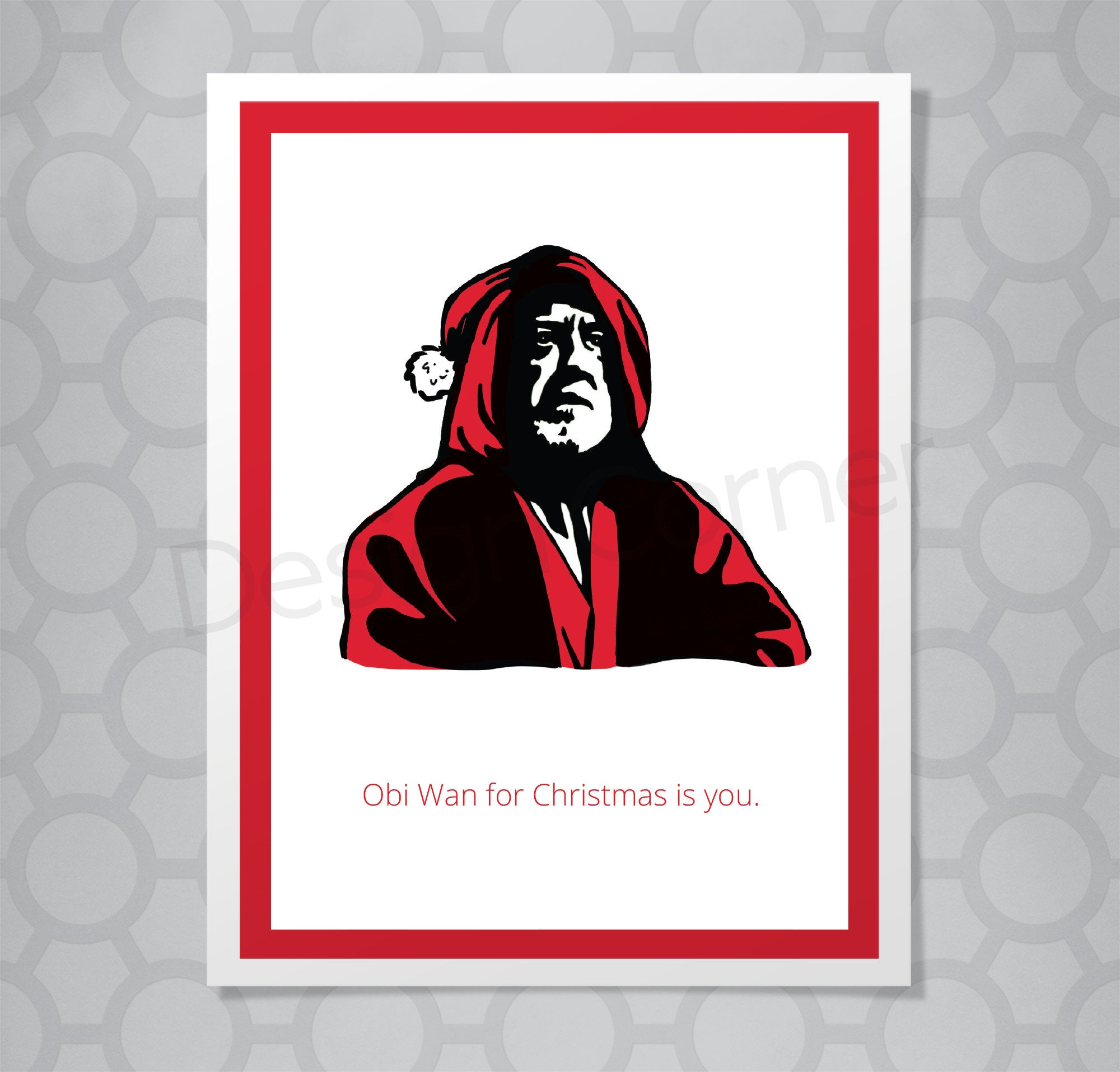 Star Wars Obi Wan Kenobi Christmas Card