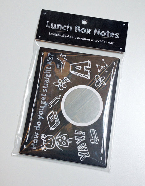 Lunch Box Notes Kid's Jokes Scratch Cards