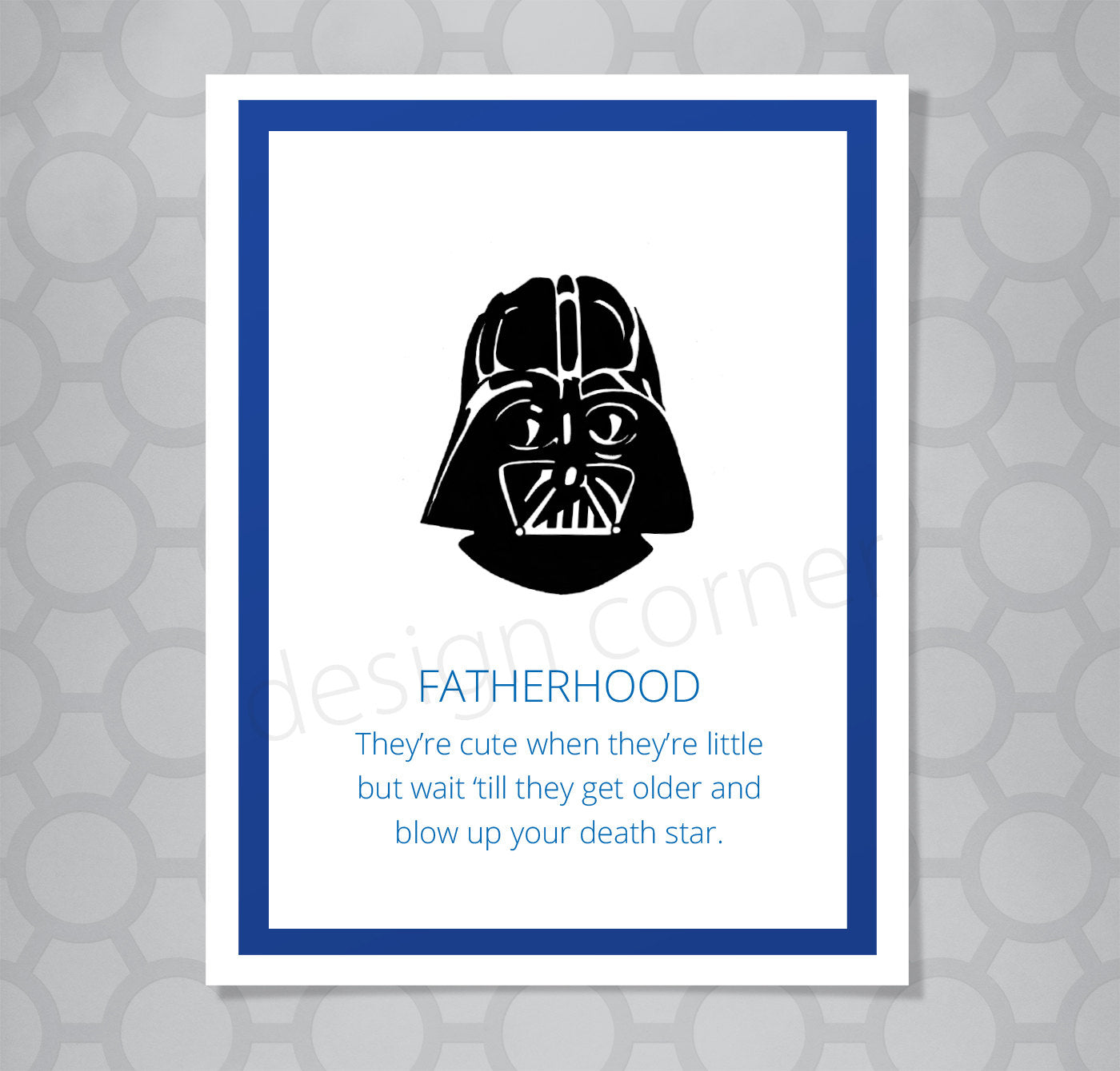 Star Wars Darth Vader Fatherhood Card