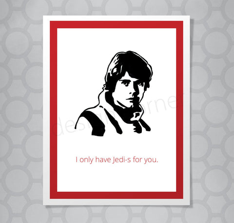 Star Wars Luke Skywalker Jedi Card