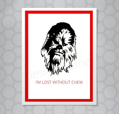 Star Wars Chewbaca Lost Card