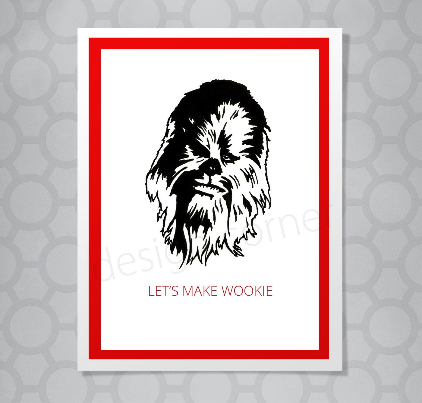 Star Wars Chewbaca Make Wookie Card