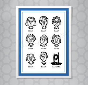 Nana Batman Card
