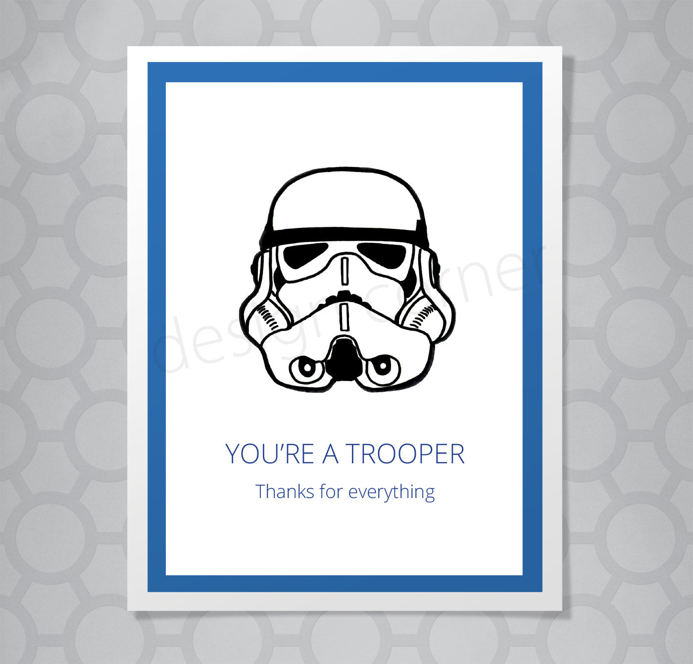 Star Wars Storm Trooper Thank You Card