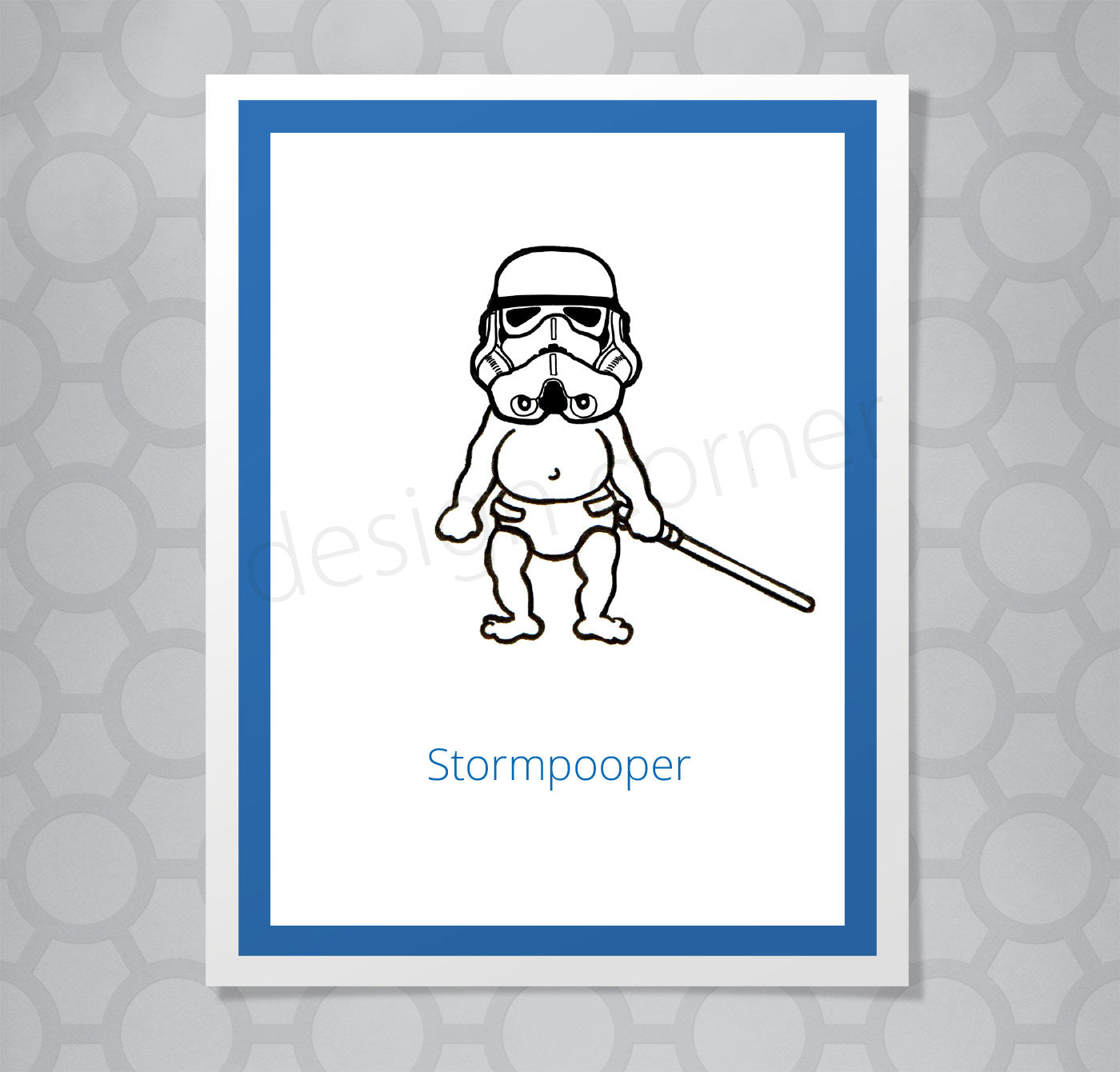 Star Wars Stormtrooper Pooper Card