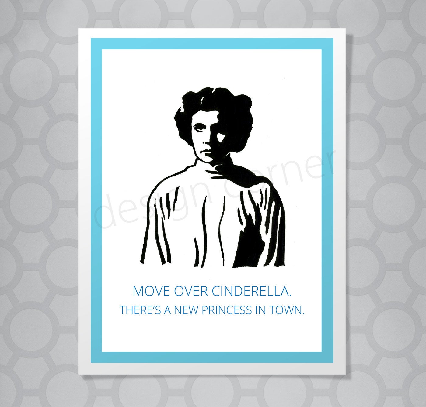 Star Wars Princess Leia Cinderella Card