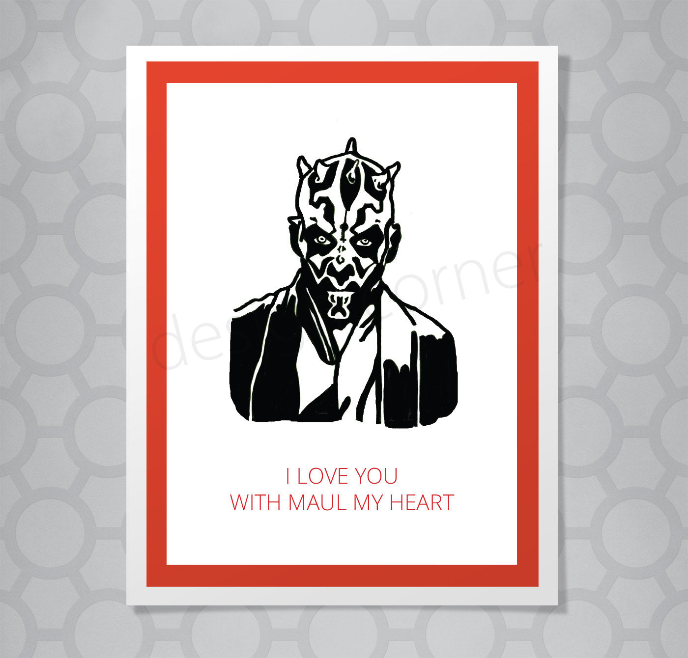 Star Wars Sith Love Maul Card