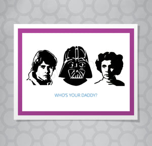 Star Wars Darth Vader Family Card