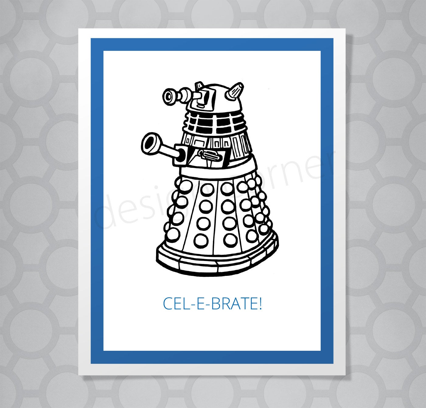 Doctor Who Dalek Celebrate Card