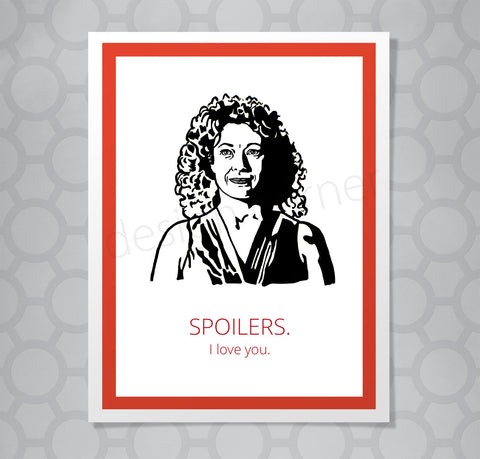 Doctor Who River Song Spoilers Card