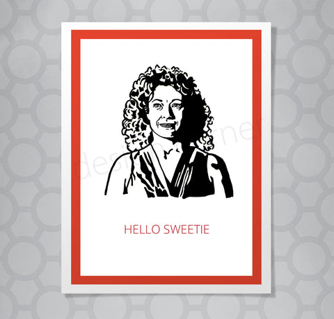 Doctor Who River Song Hello Sweetie Card