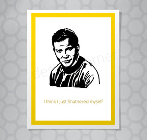 Star Trek Captain Kirk Shatnered Card