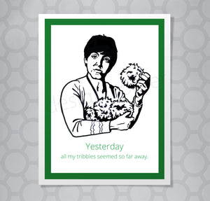 Star Trek Paul McCartney Tribbles Card