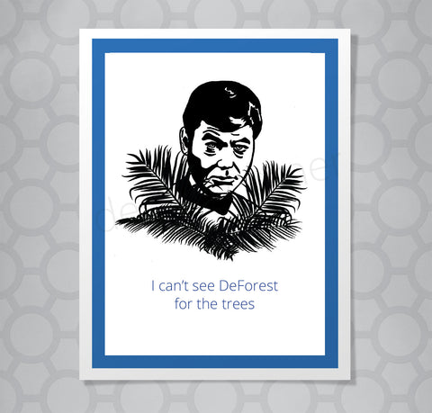Star Trek Dr. McCoy Trees Card