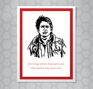 Back to the Future Marty McFly Illustrated Card