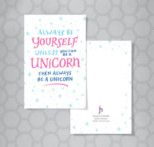 Tiny Inspirations Unicorn Recognition Mini Card