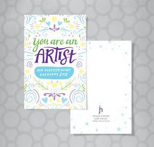 Tiny Inspirations Artist Recognition Mini Card