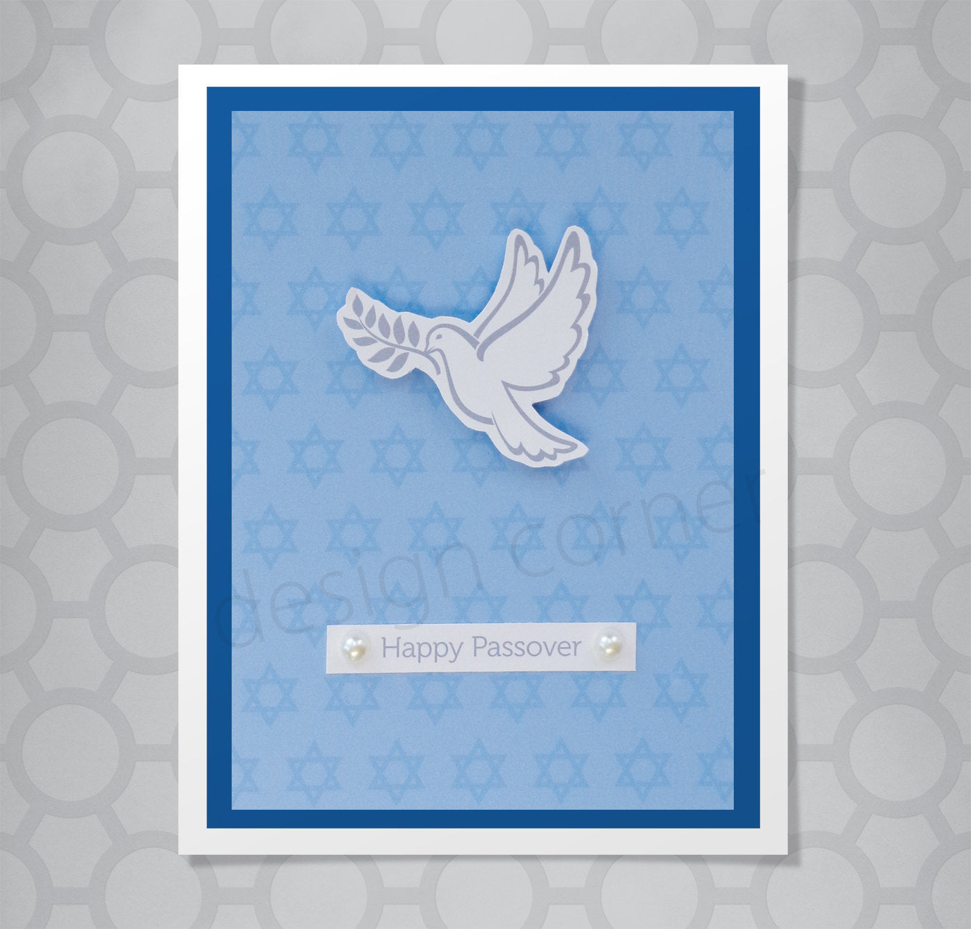White Dove Dimensional Passover Card