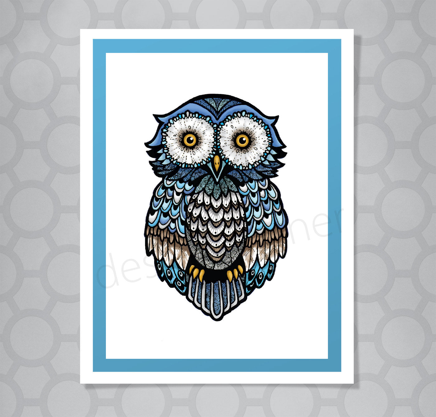 Graphic Owl Card