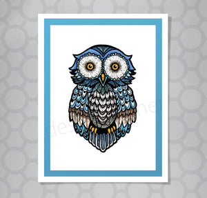 Graphic Owl Card