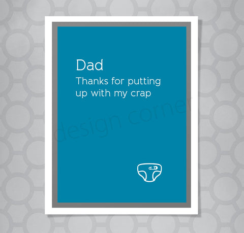 Crap Fathers Day Card