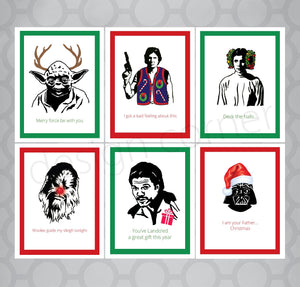 Star Wars Christmas Cards - Set of 6 Savings