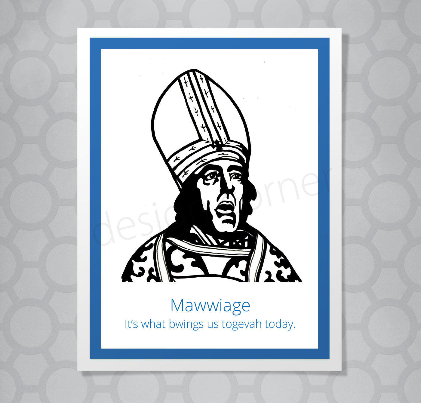 Princess Bride Mawwiage Priest Card