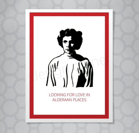 Star Wars Princess Leia Alderaan Card