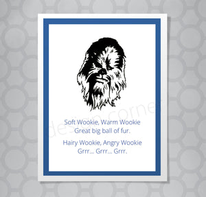 Star Wars Chewbaca Soft Kitty Card